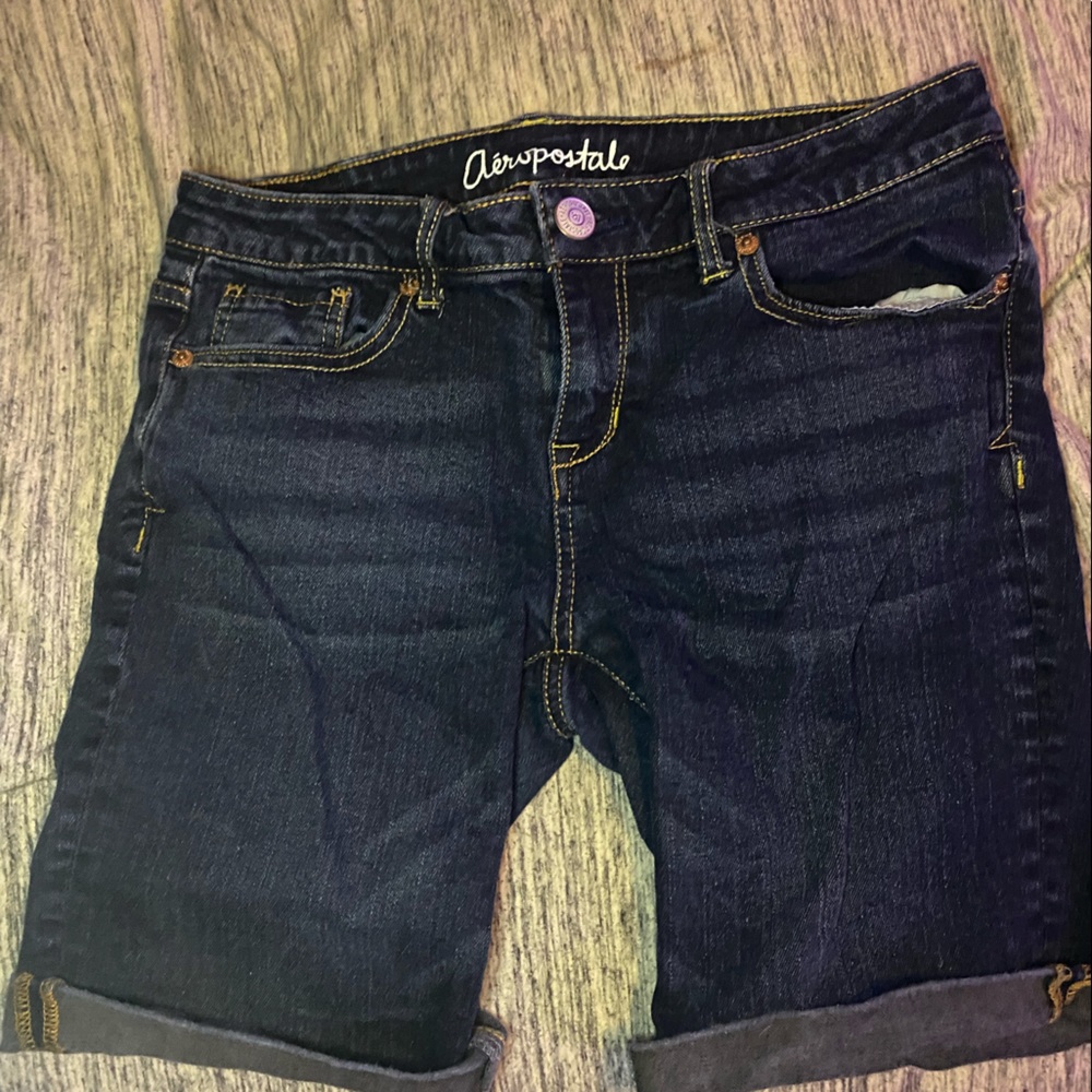 Aero Bermuda Jean Shorts